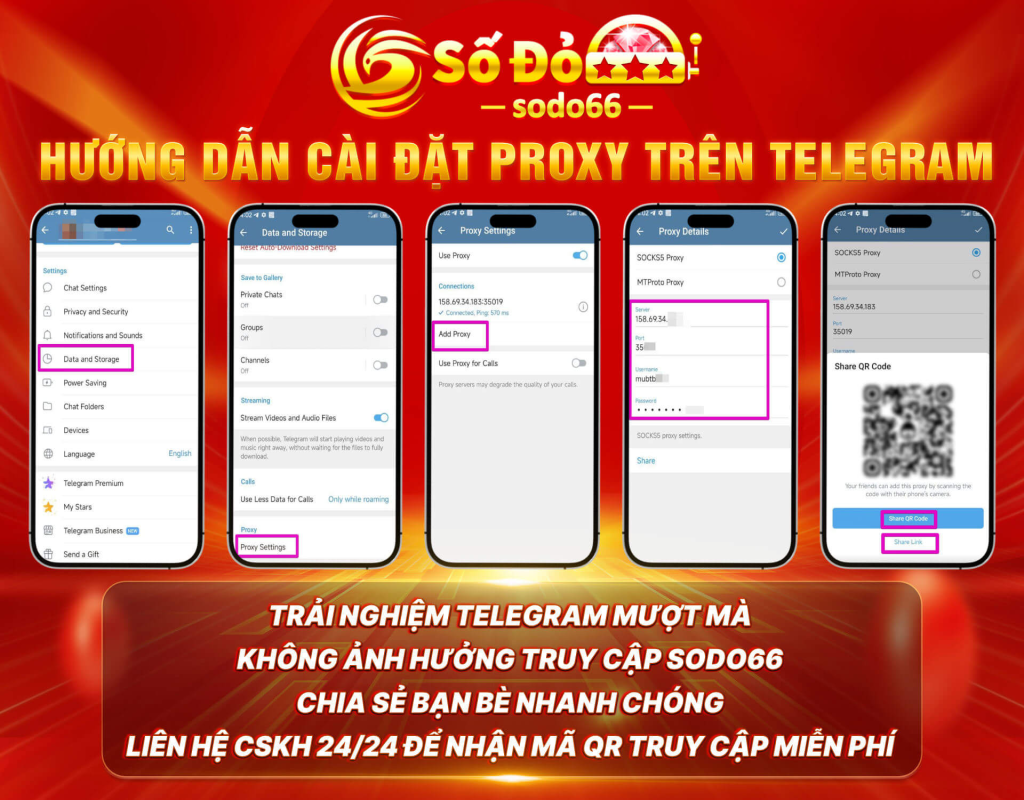 hướng dẫn cài đặt proxy trên Telegram